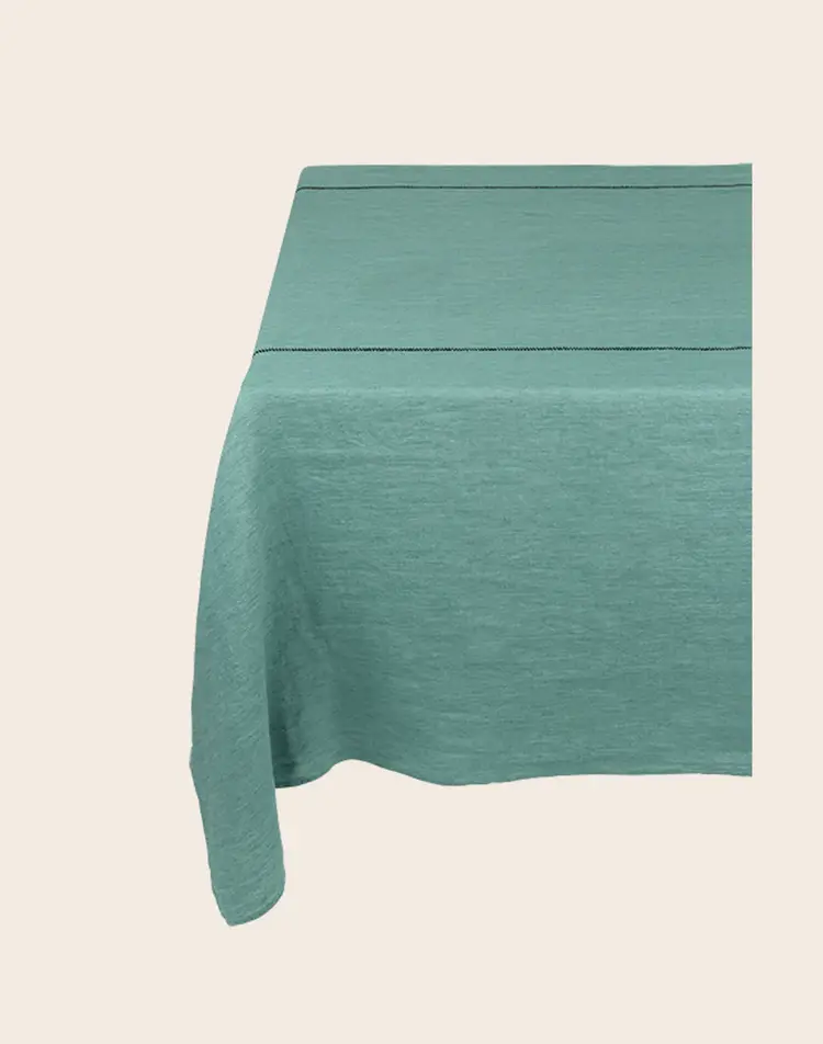 Caravane Tablecloth Noé, washed linen - sauge