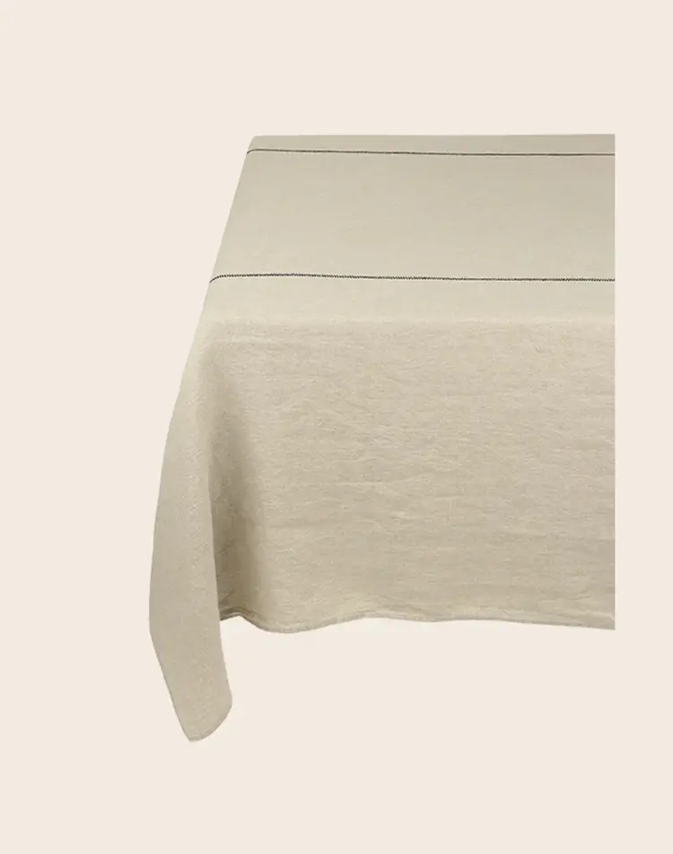 Caravane Tablecloth  Noé, washed linen - naturel