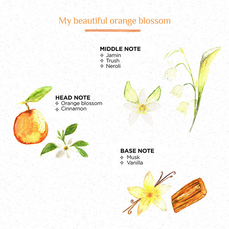 Geurkaars Ourika Oranger - M