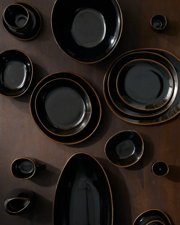 Unchartered for Serax Coffee Cup Out Of Lines - Dark Brown