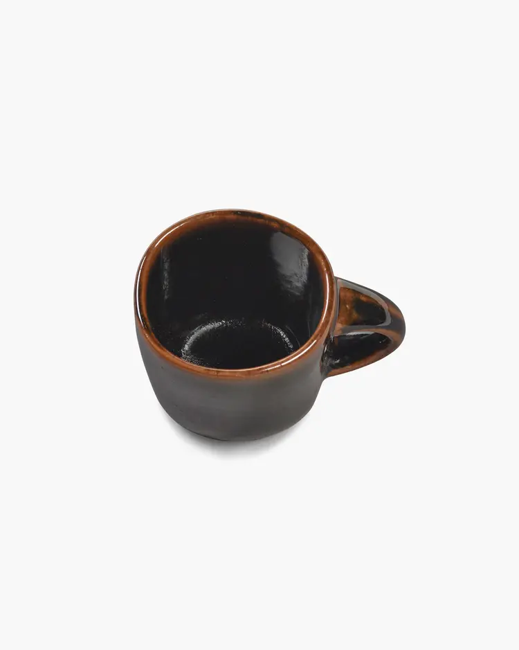 Unchartered for Serax Coffee Cup Out Of Lines - Dark Brown
