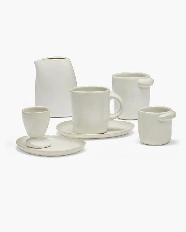 Unchartered for Serax Egg Cup Out Of Lines - Off White