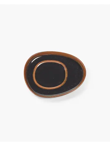 Unchartered for Serax Saucer For Coffee Cup Out Of Lines - Dark Brown