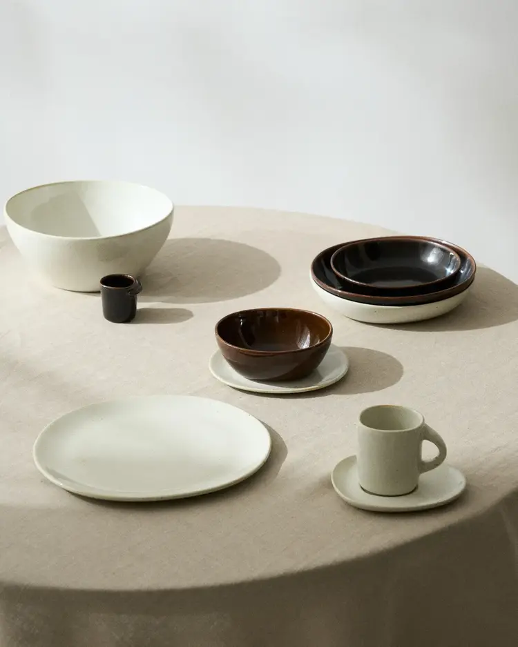 Unchartered for Serax Bowl L Out Of Lines - Ocher