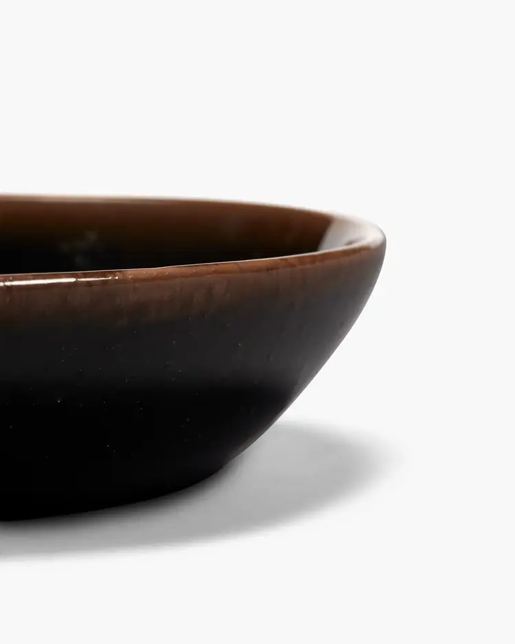 Unchartered for Serax Deep Plate M Out Of Lines - Dark Brown