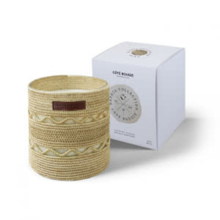 Scented candle raphia - Dina - mandarine majorelle