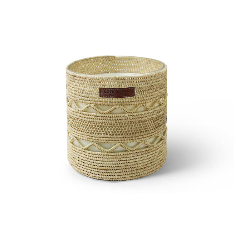 Scented candle raphia - Dina - mandarine majorelle