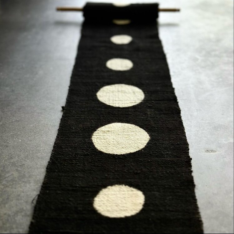 AAAA Bogolan Totem - Flourish - Black/White