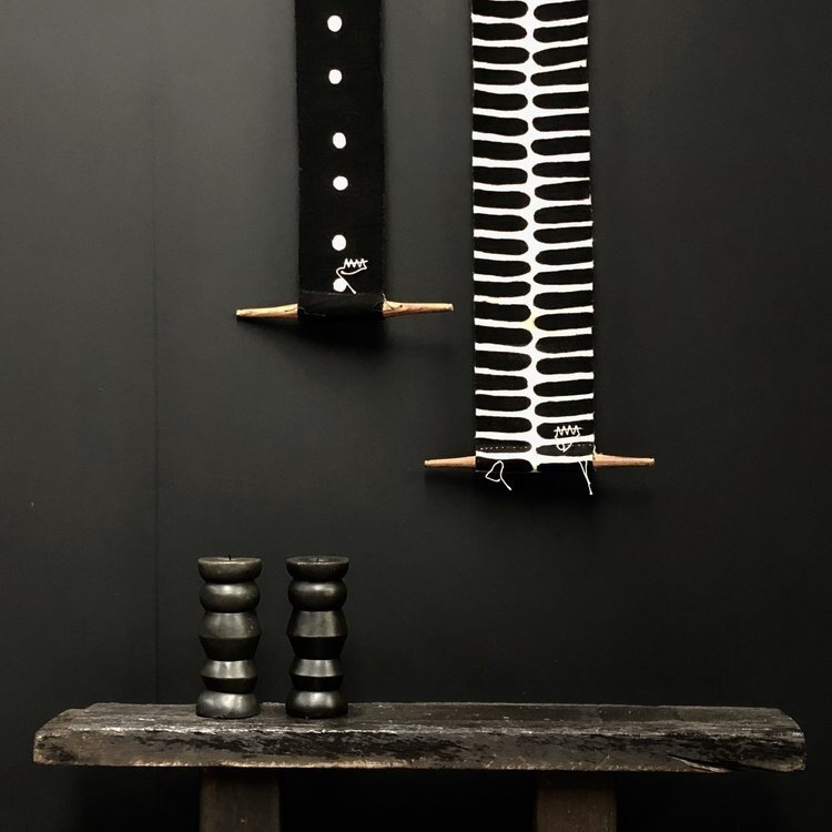 AAAA Bogolan Totem - Birth - Black/White