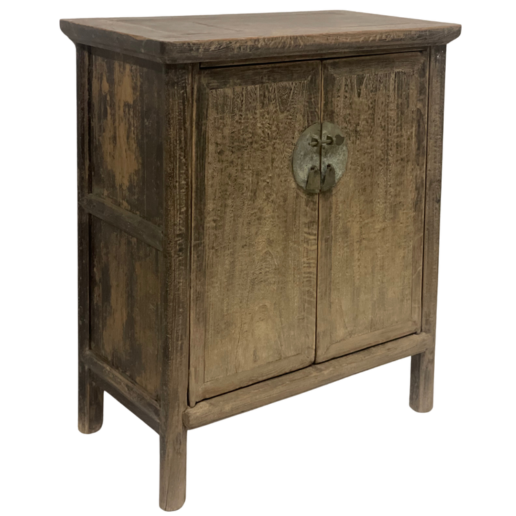 Authentic old cabinet with 2 doors with original closure