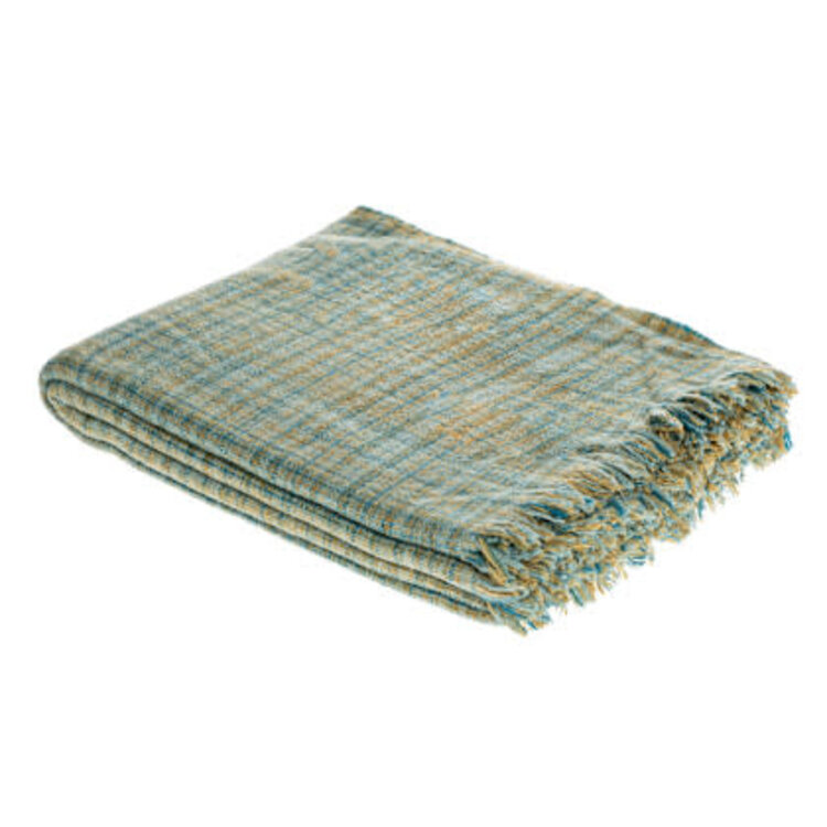 Teixidors Bedsprei Moodern green/turquoise - merino wol