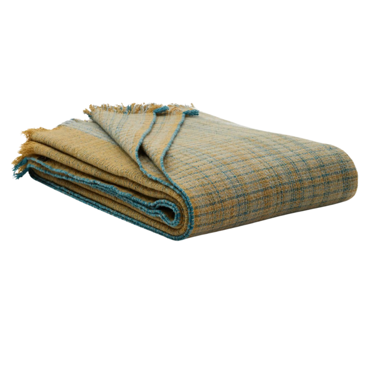 Teixidors Bedsprei Moodern green/turquoise - merino wol