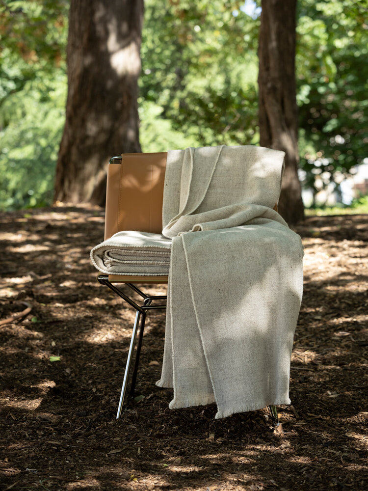 Teixidors Bedsprei Thor grey / off white edge