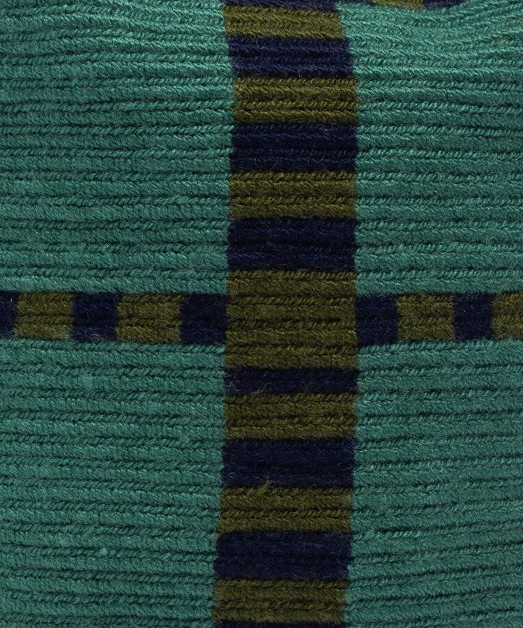 Guanabana handmade Crossbody Bag M - Robin - jade green & dark blue