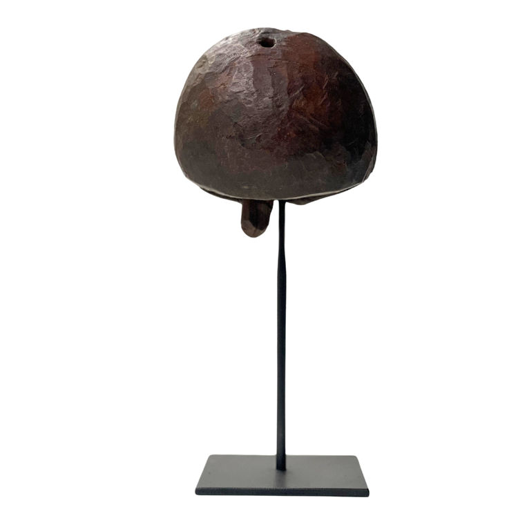 Vintage wooden camel bell on stand #1