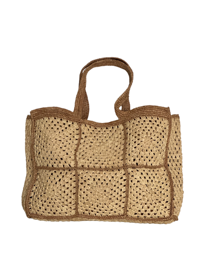 Raffia Shopper Madagascar - Sac Fleur GM - Couleur Locale