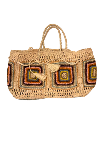Lolo Deco Raffia Shopper Madagascar - Mafalga