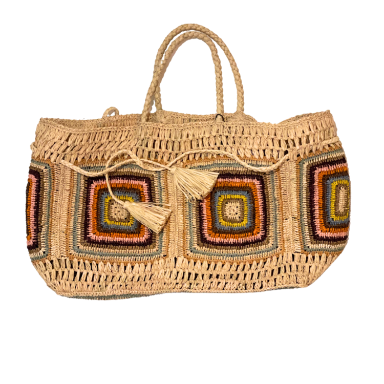 Lolo Deco Raffia Shopper Madagascar - Mafalga