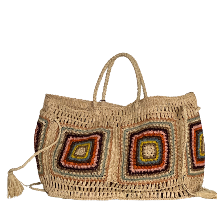 Lolo Deco Raffia Shopper Madagascar - Mafalga