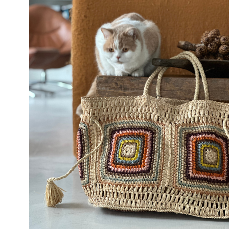 Lolo Deco Raffia Shopper Madagascar - Mafalga