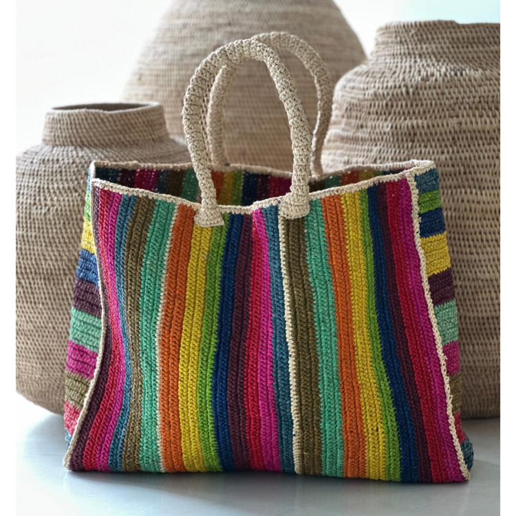 Lolo Deco Raffia Shopper Madagascar - Tana XXL