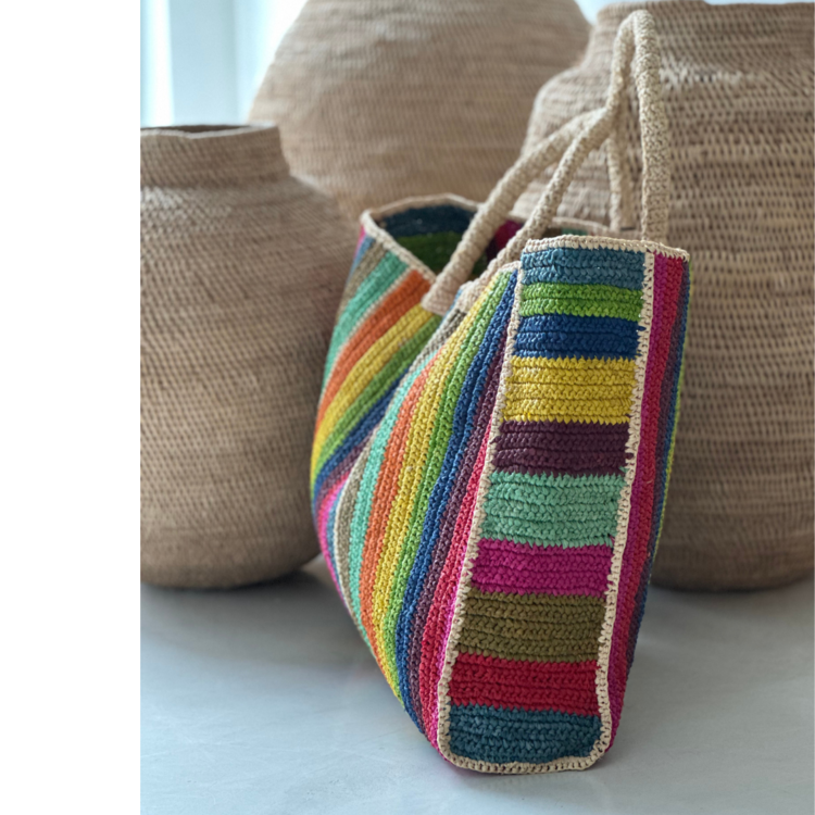 Lolo Deco Raffia Shopper Madagascar - Tana XXL