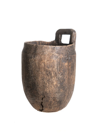 Authentic Vintage Borana Wooden Vessel