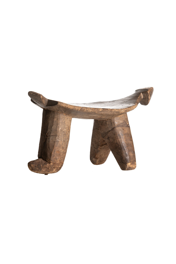 Authentic Wooden Stool Lobi  #11