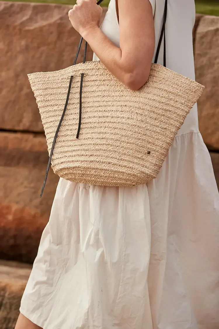 Made in Mada AMPY Bag Natural/ Cuir - Natural