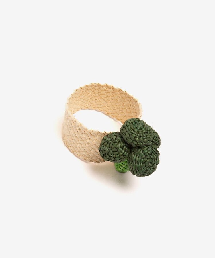 Guanabana handmade Servetring - Brocoli Dark Green