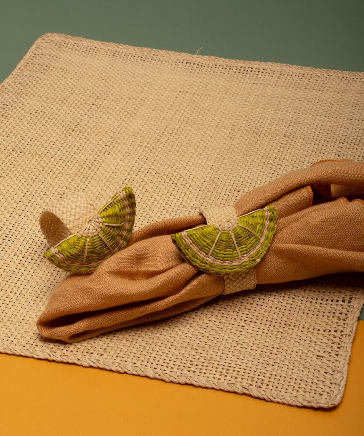 Guanabana handmade Napkin Ring - Lemon  Segment