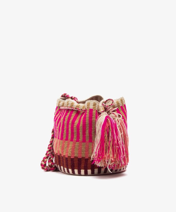 Guanabana handmade Crossbody M Lobster - Toasted & Fuchsia