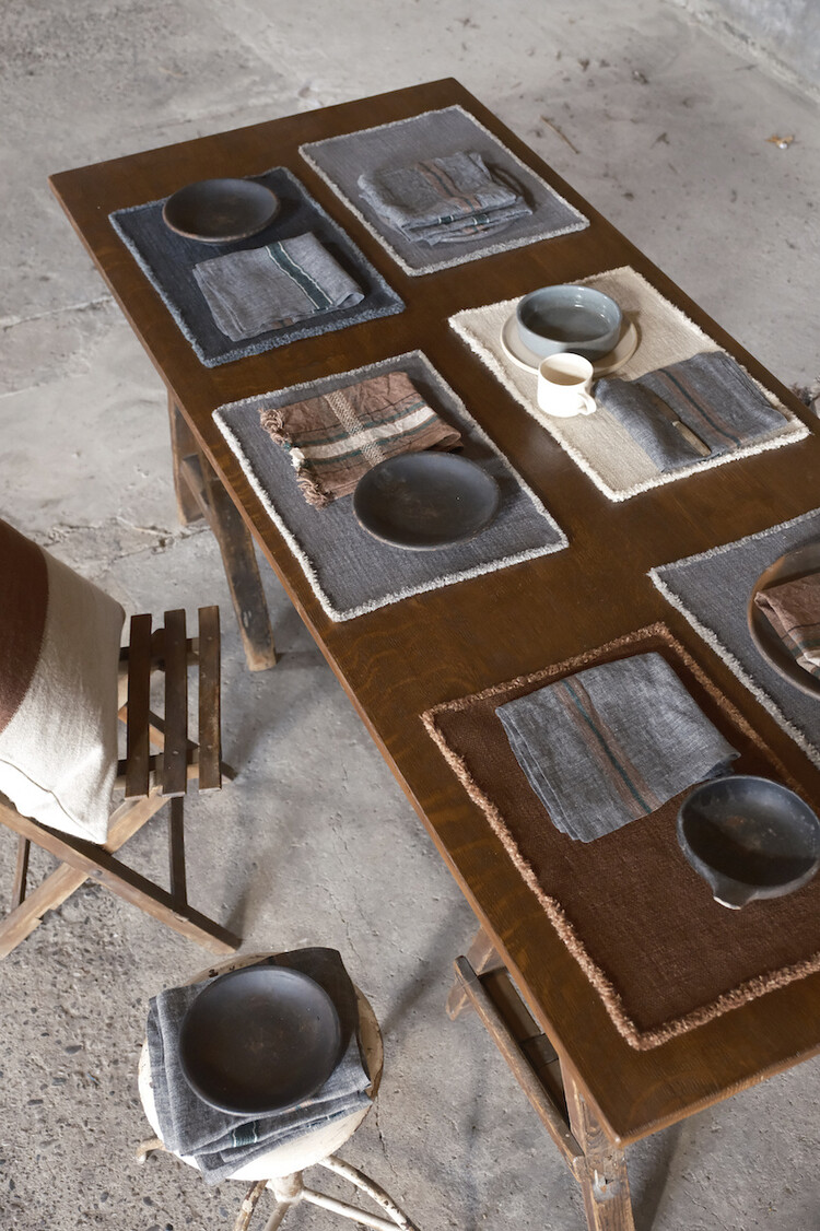 Libeco Jasper placemat - smoke