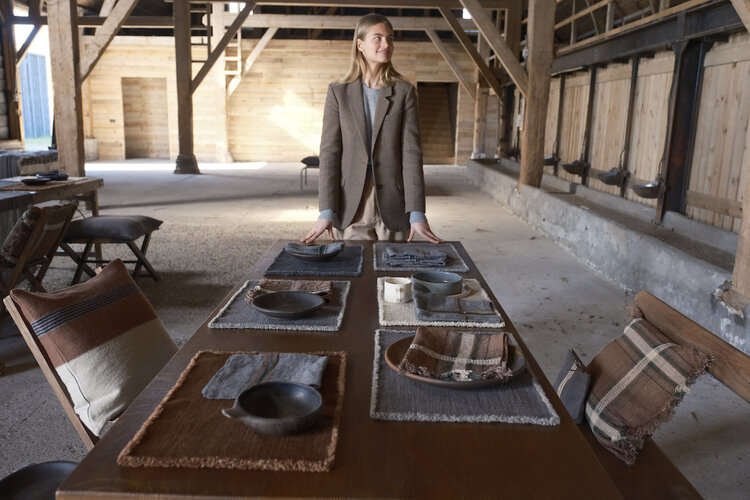 Libeco Jasper placemat - smoke