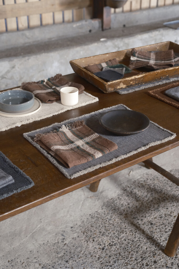 Libeco Jasper placemat - smoke