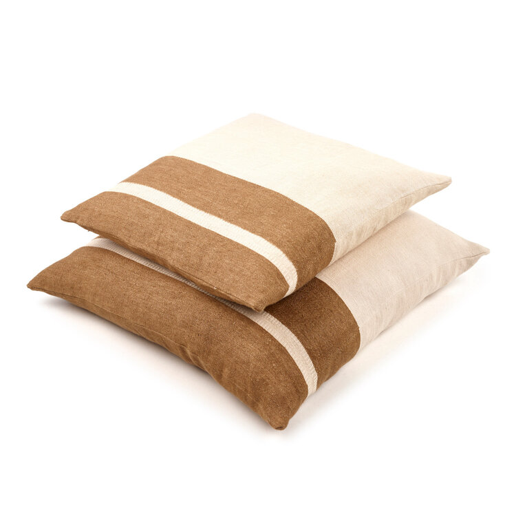 Libeco Kussen JULIAN Railroad Stripe