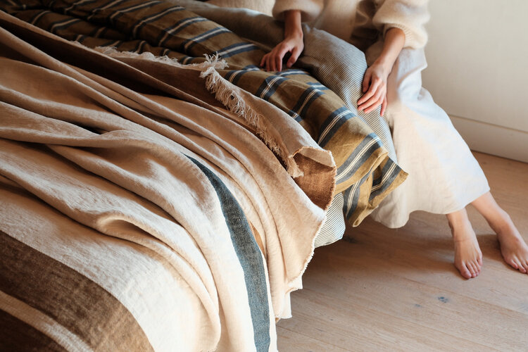 Libeco JULIAN Coverlet - Stripe