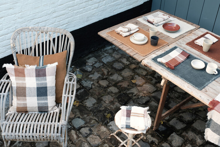 Libeco Pillow MAXINE Check