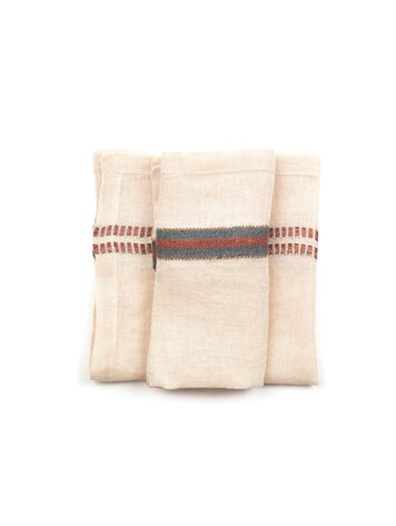 Libeco PERRY Napkin - Railroad Stripe