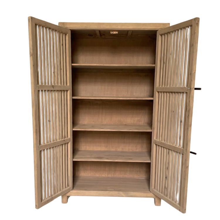 Japandi Slatted Wardrobe