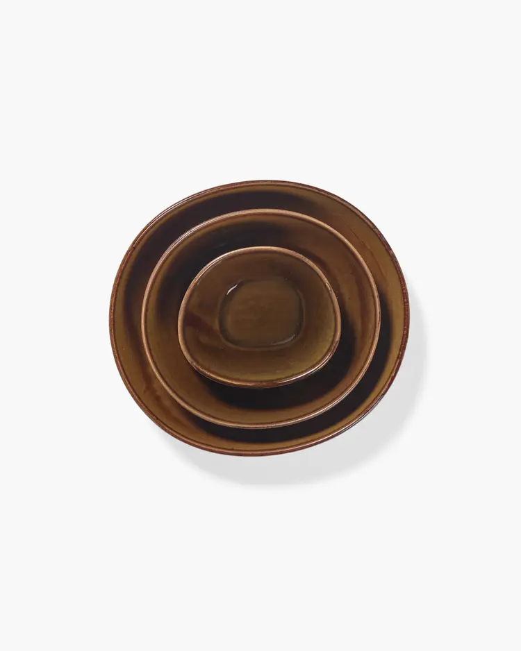 Unchartered for Serax Deep Plate S Out Of Lines - Ocher