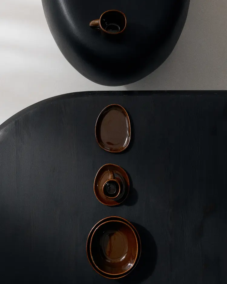 Unchartered for Serax Coffee Cup Out Of Lines - Ocher