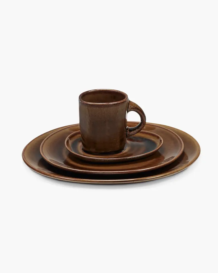 Unchartered for Serax Coffee Cup Out Of Lines - Ocher