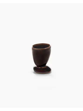 Unchartered for Serax Egg Cup Out Of Lines - Dark Brown