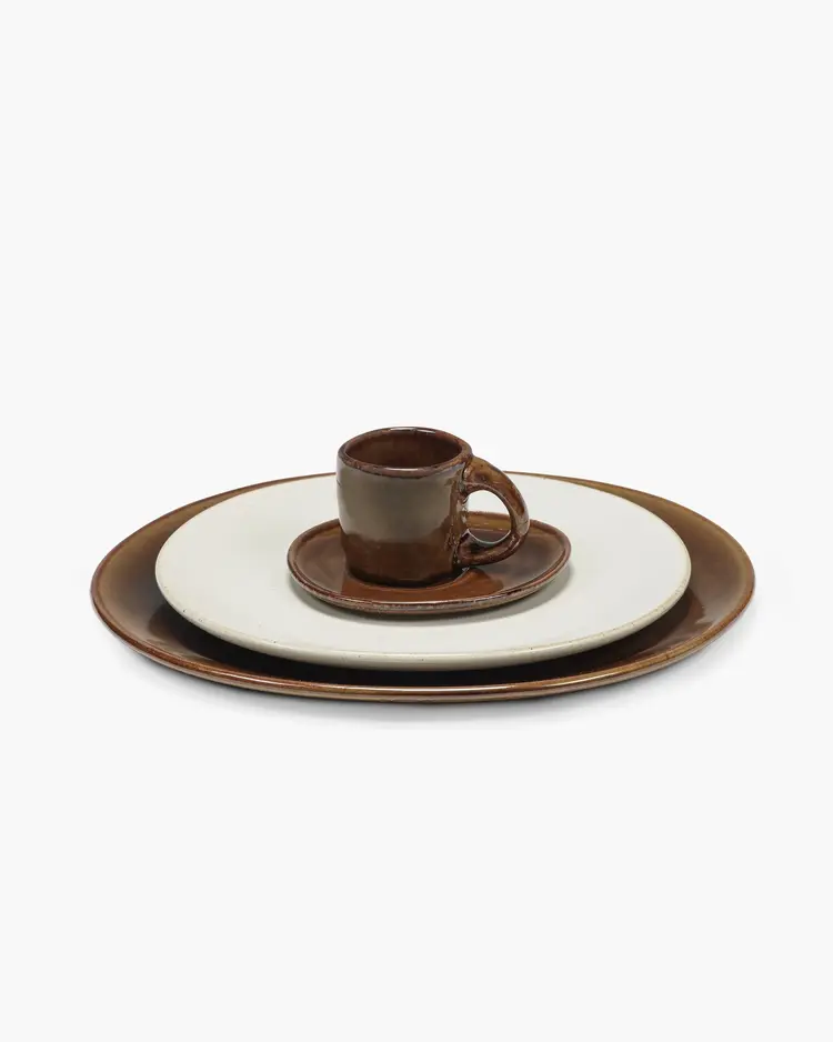 Unchartered for Serax Espresso Cup Out Of Lines - Ocher