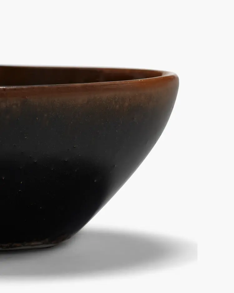 Unchartered for Serax Oval Bowl Out Of Lines - Dark Brown