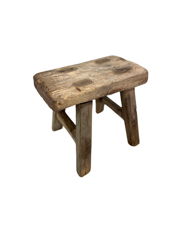 Chinese Old Mini Wooden Stool #7