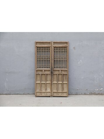 Set van 2 oude Chinese deurpanelen #12