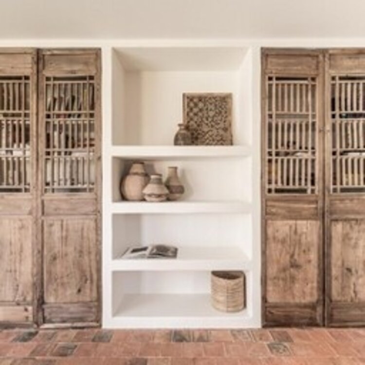 Set van 2 oude Chinese deurpanelen #13