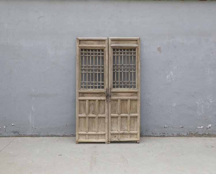 Set van 2 oude Chinese deurpanelen #13